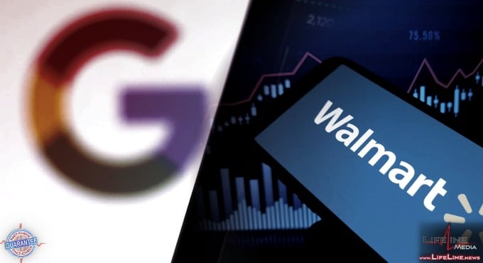 Google stock, Walmart stock